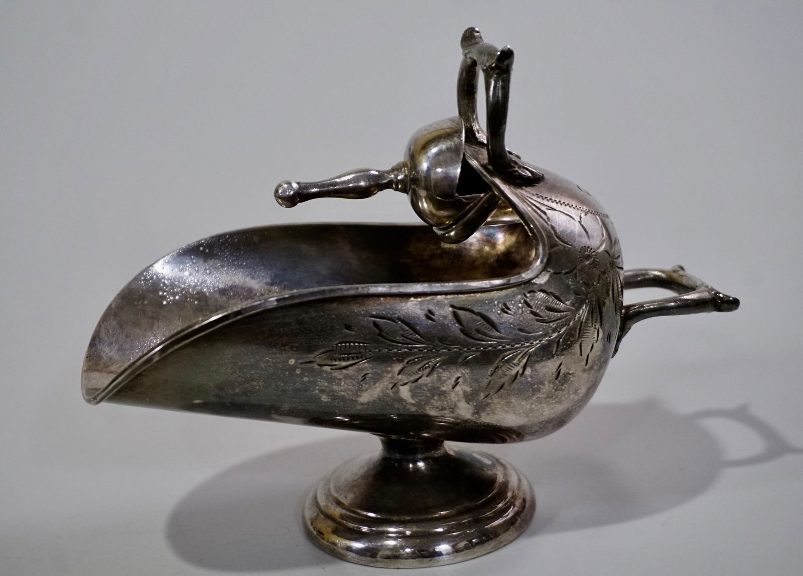 Silver Plated Sugar Scuttle with Scoop (1 of 6)