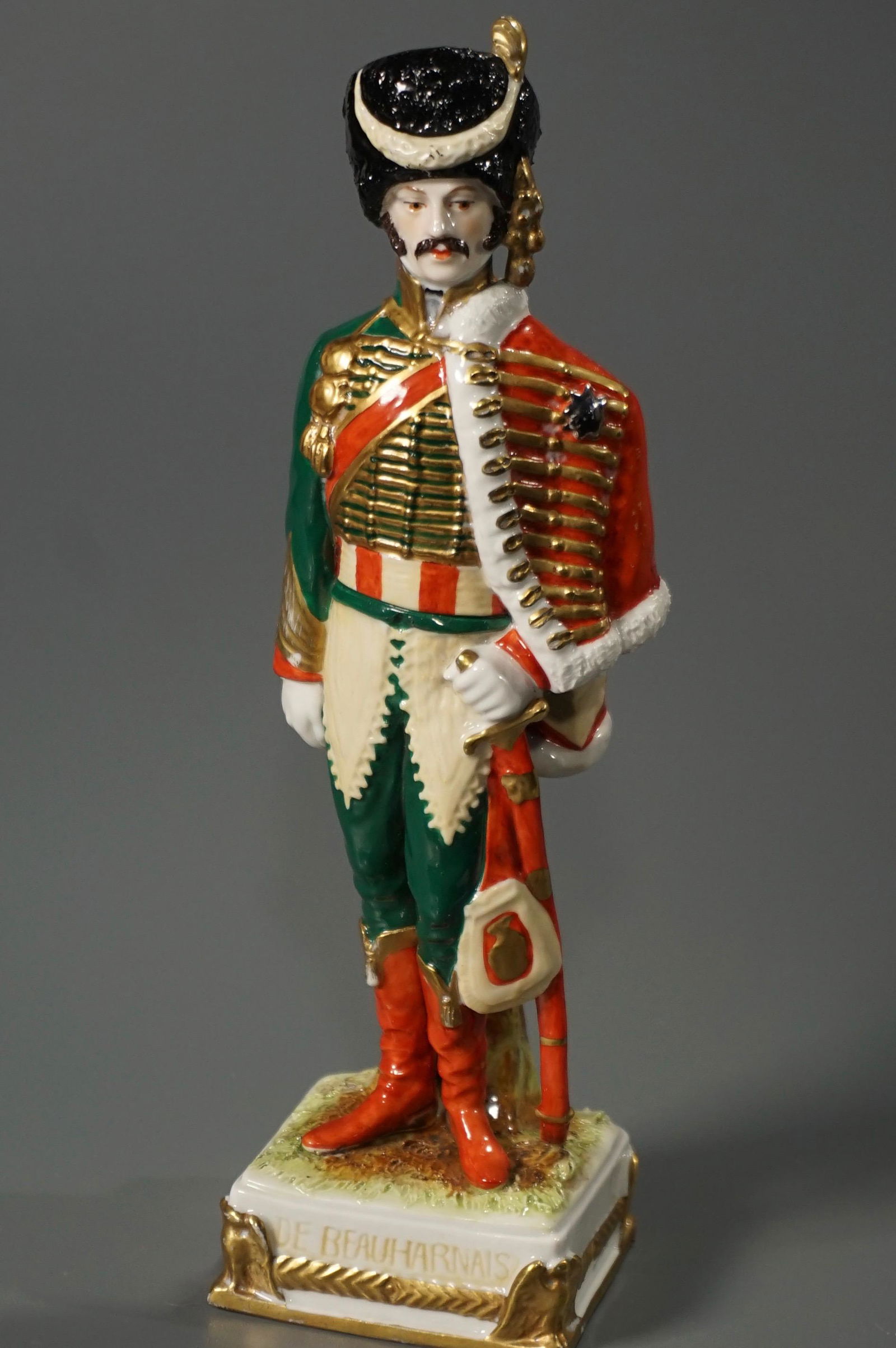 German Porcelain Military Figurine Alexandre de (1 of 5)