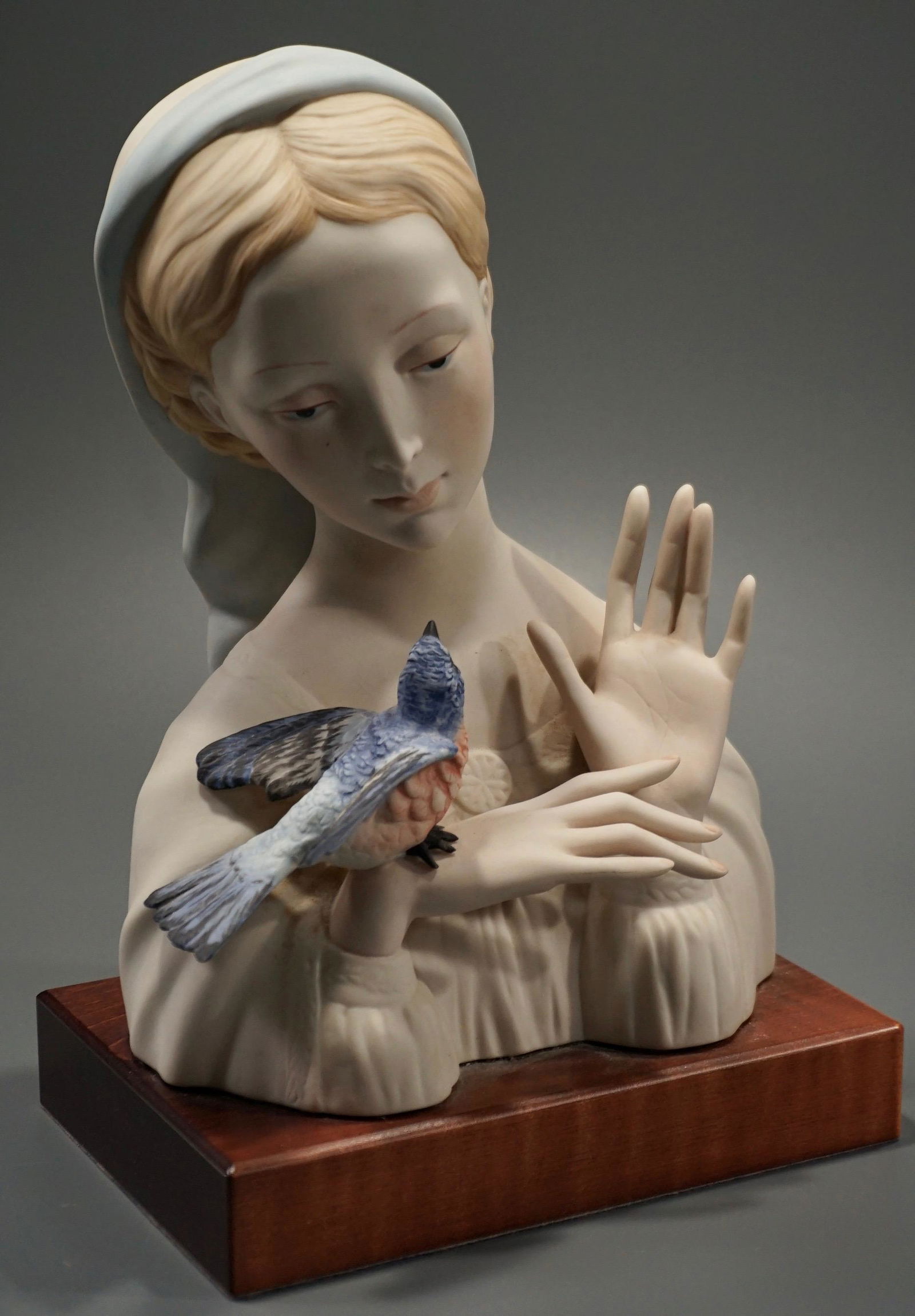 Cybis Sculpture Madonna with Bluebird (1 of 5)