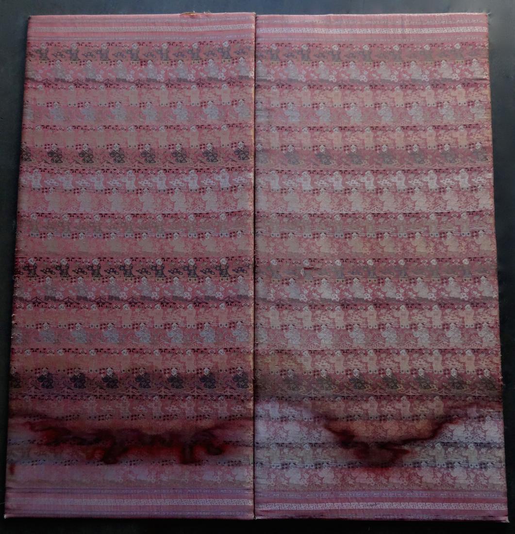 Chinese Antique Textile Panels Mounted Plaques (1 of 10)