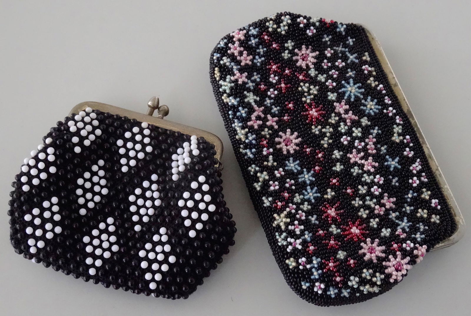 Vintage Beaded Coin Bag Wallet Purse Lot of 2 (1 of 4)