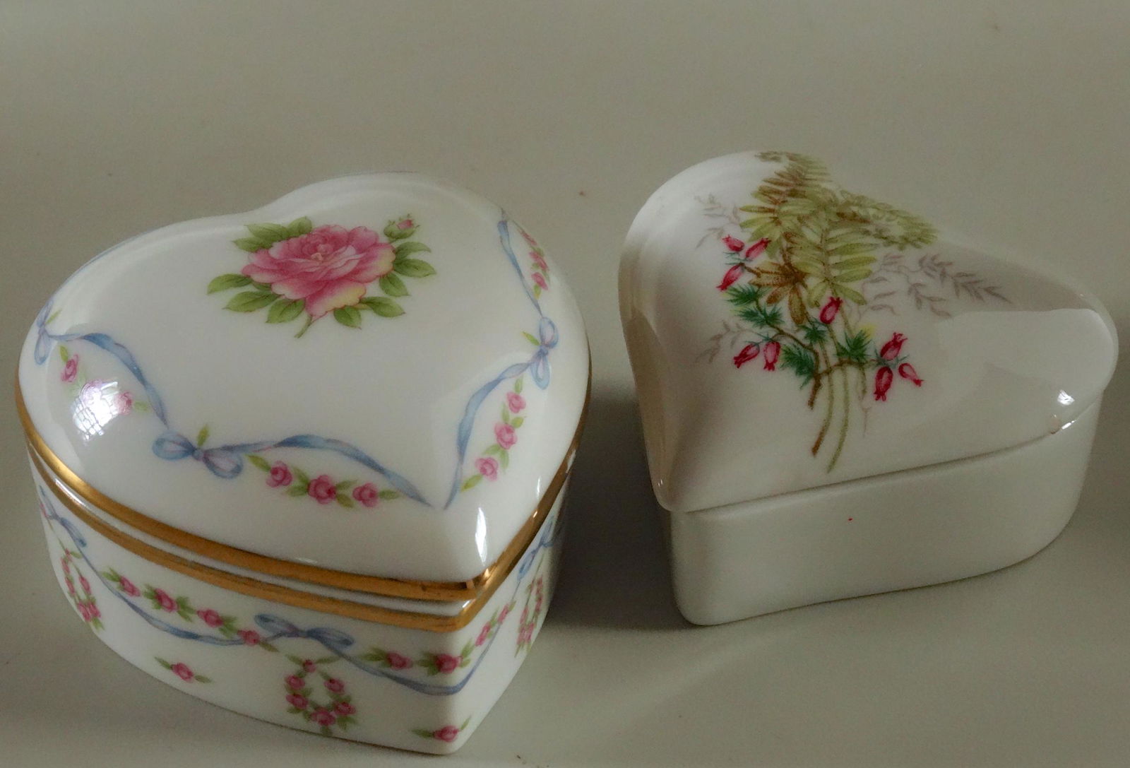 Heart Shaped Trinket Boxes Including Limoges (1 of 5)