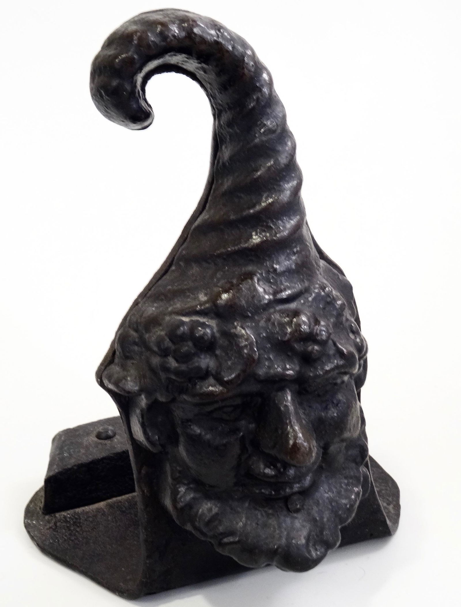 Antique Gnome Head Cast Iron Doorstop Leprechaun (1 of 8)