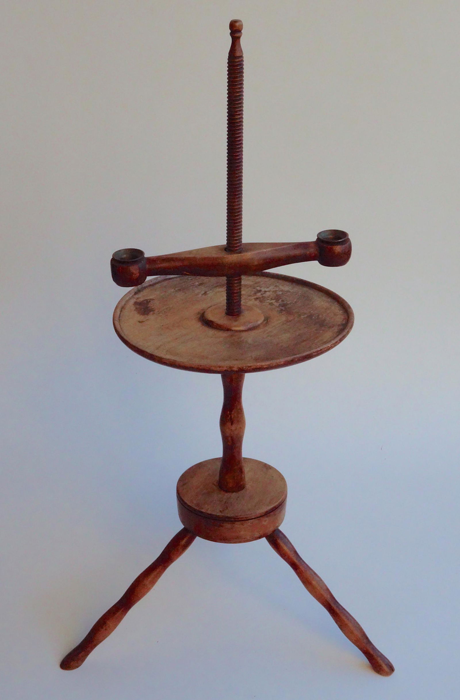 H.T. Cushman Adjustable Candle Stand Antique American (1 of 9)