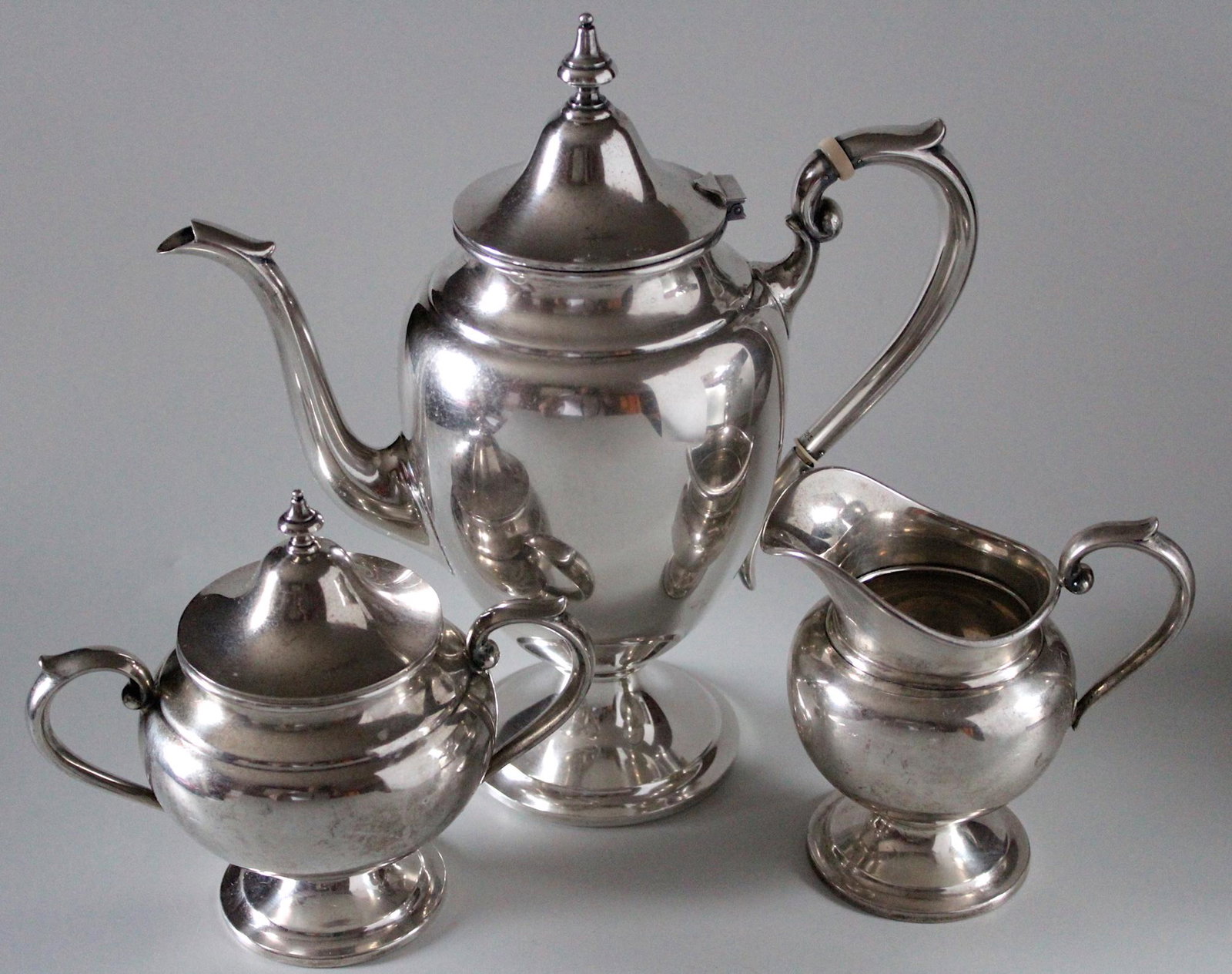 Vintage Gorham Puritan Sterling Silver Coffee Pot Sugar (1 of 5)