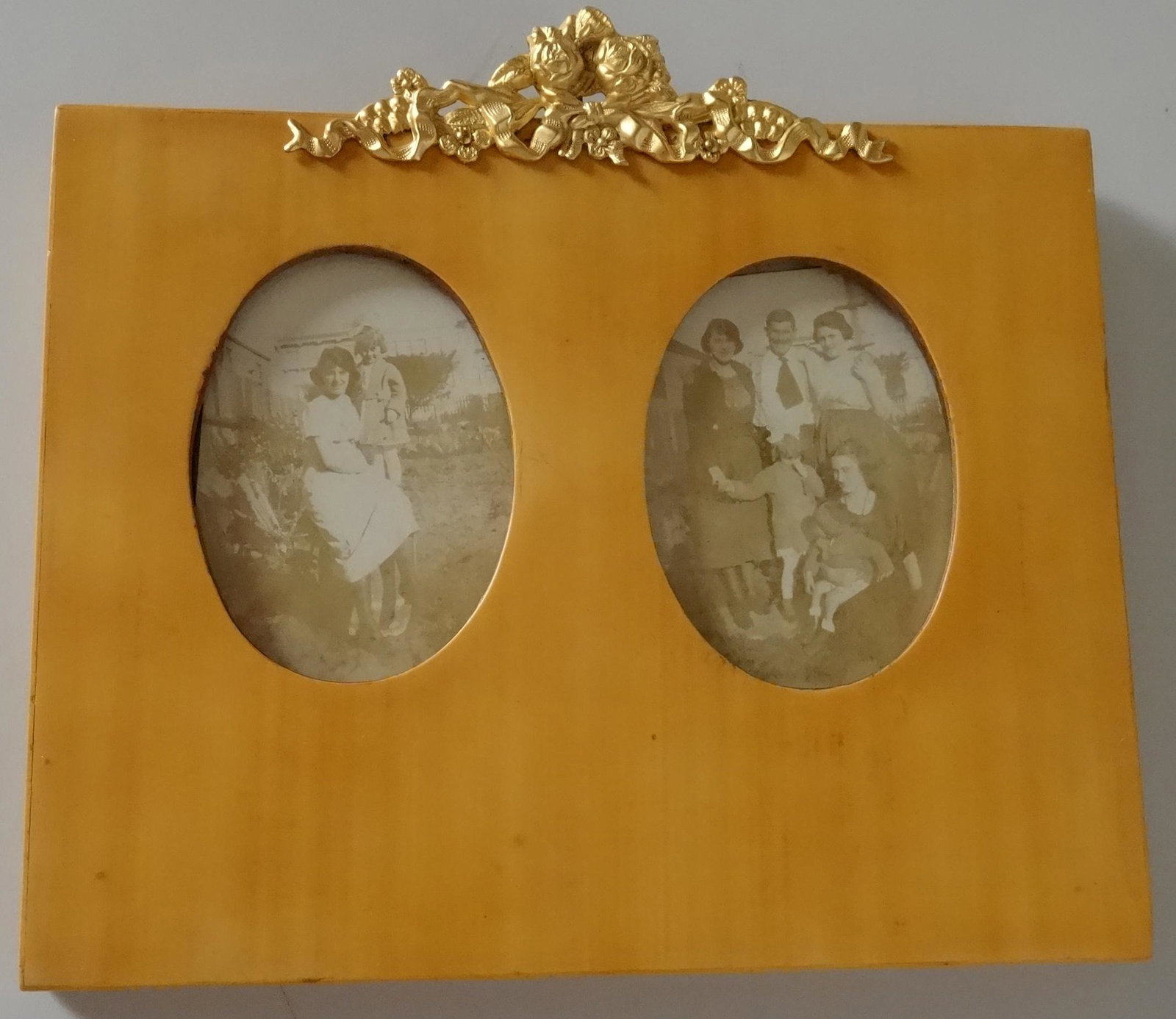 Vintage Russian Style Photo Double Picture Frame Brass (1 of 6)