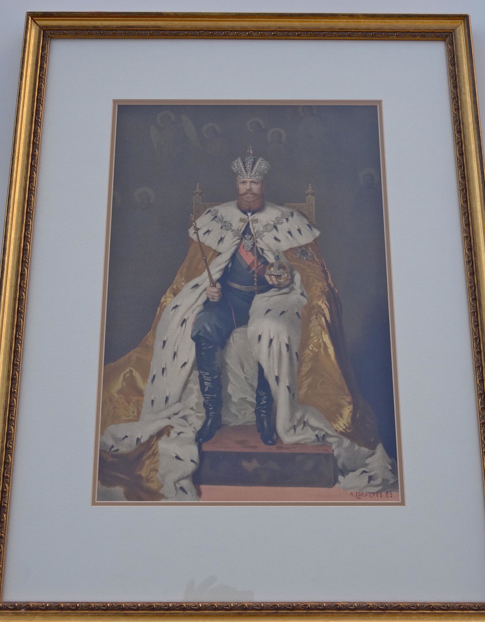 Vintage Russian Lithograph Tzar AlexanderIII Coronation (1 of 6)