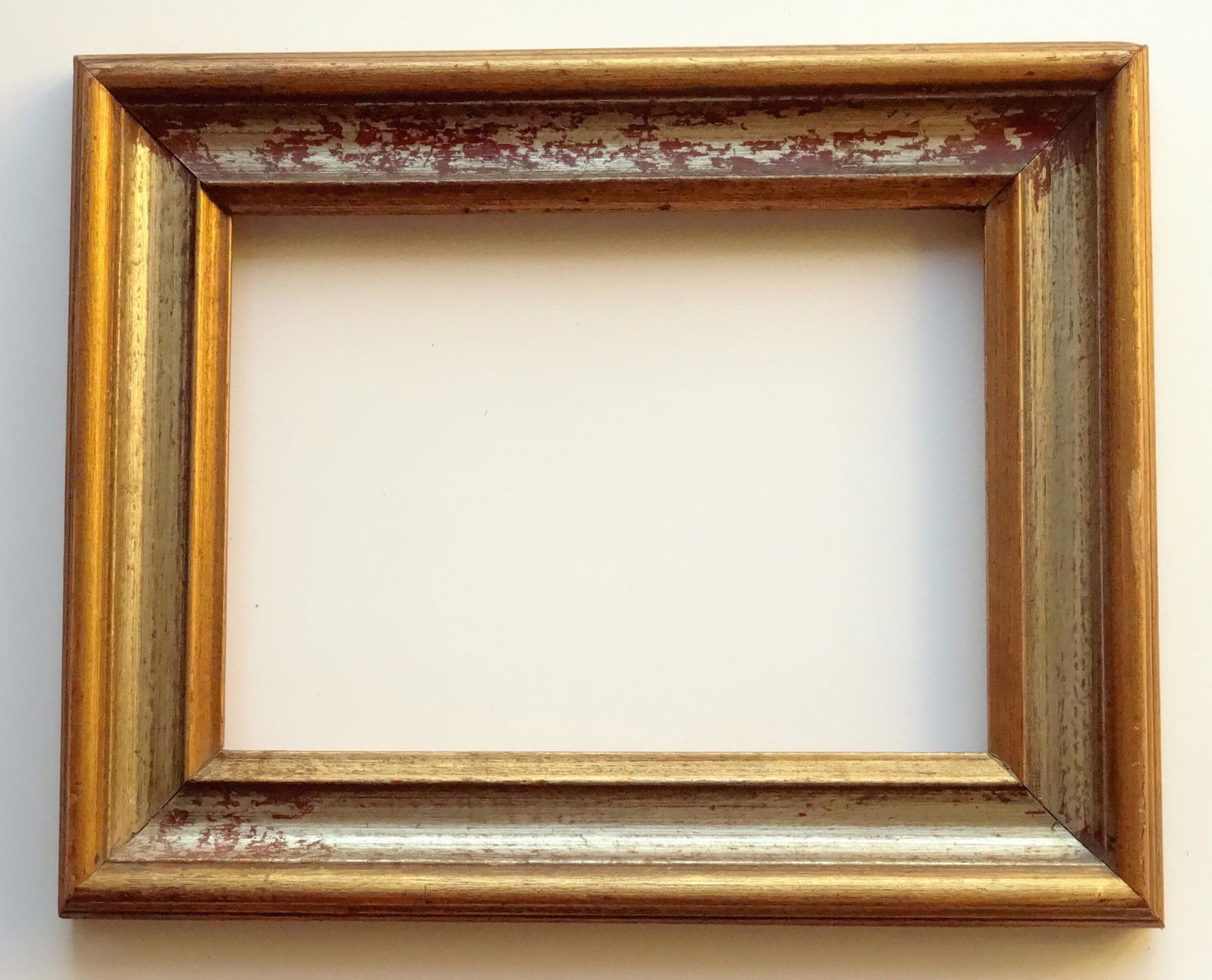 Vintage Shabby Gold Silver Leaf Picture Frame (1 of 6)