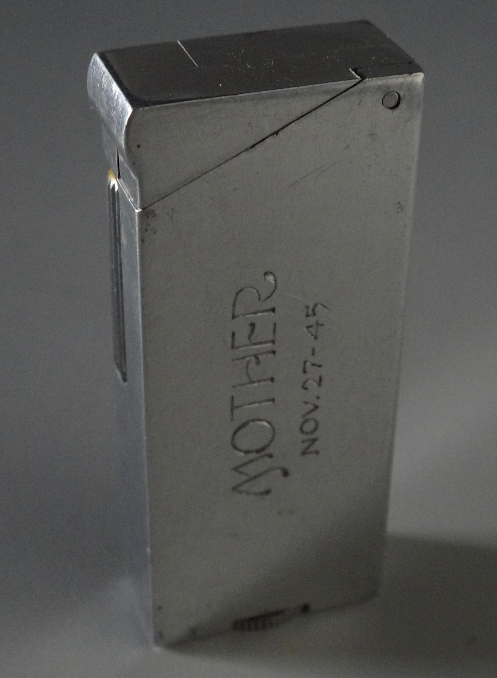 WW II Signed Mother Vintage c.1945 Cigarette Lighter (1 of 8)