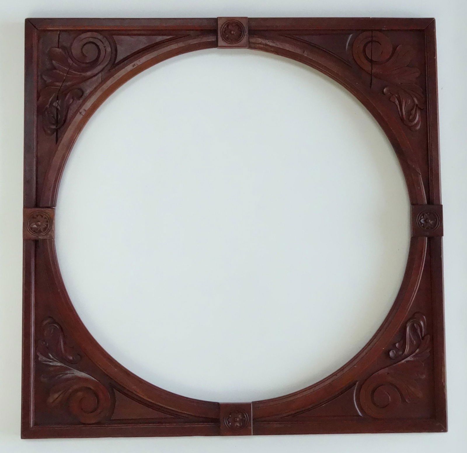 Architectural Salvage Antique Walnut Carving Frame (1 of 9)