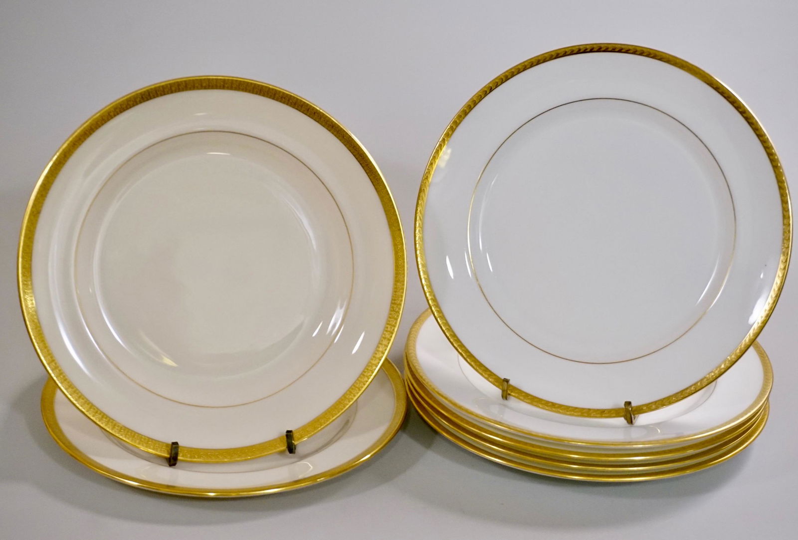 Tiffany & Co Lenox 5 White Gold Band Plates together (1 of 7)