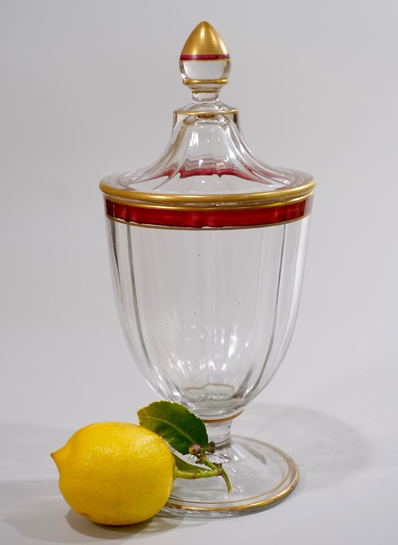 Apothecary Style Paneled Glass Jar Art Deco Period (1 of 5)