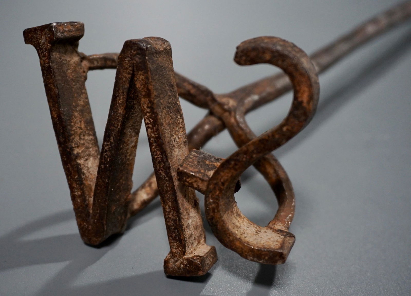 Hand Forged Branding Iron Rusted Antique Decor (1 of 4)