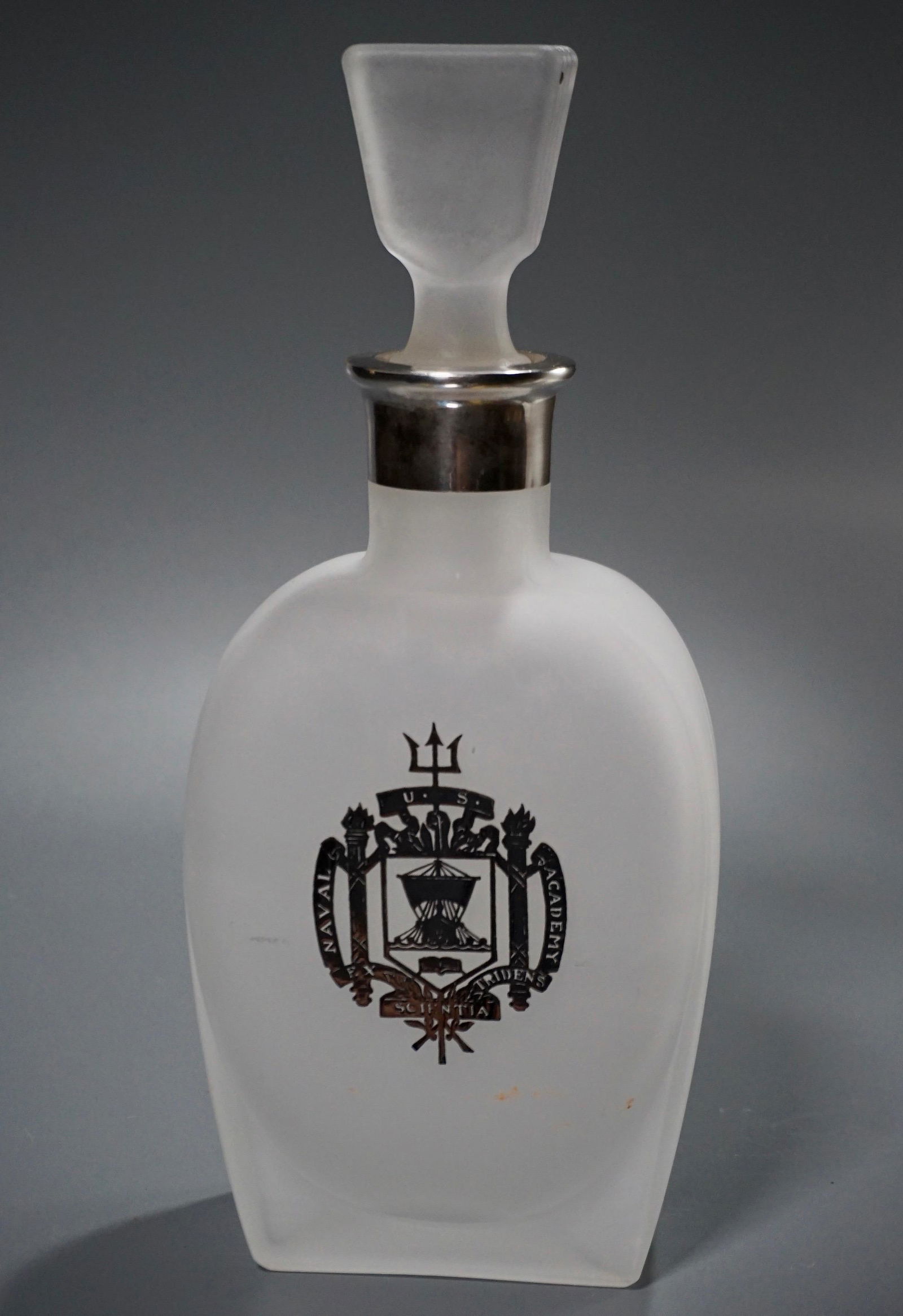 US Naval Academy Trident Logo Silver Overlay Spirit (1 of 5)