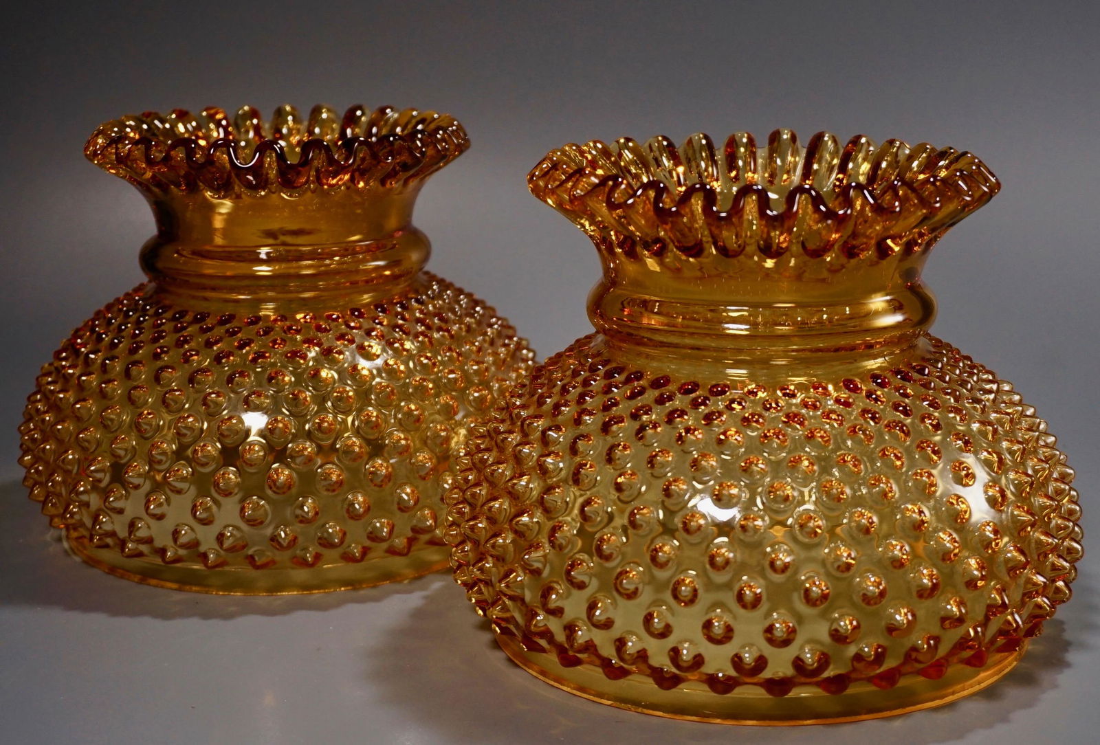 Vintage Amber Hobnail Kerosine Oil Lamp Shade Lot Of 2 Feb 01 2020 Vidi Vici Gallery In Ca Vintage Amber Hobnail Kerosine Oil Lamp, Vintage Glass Oil Lamp Shades