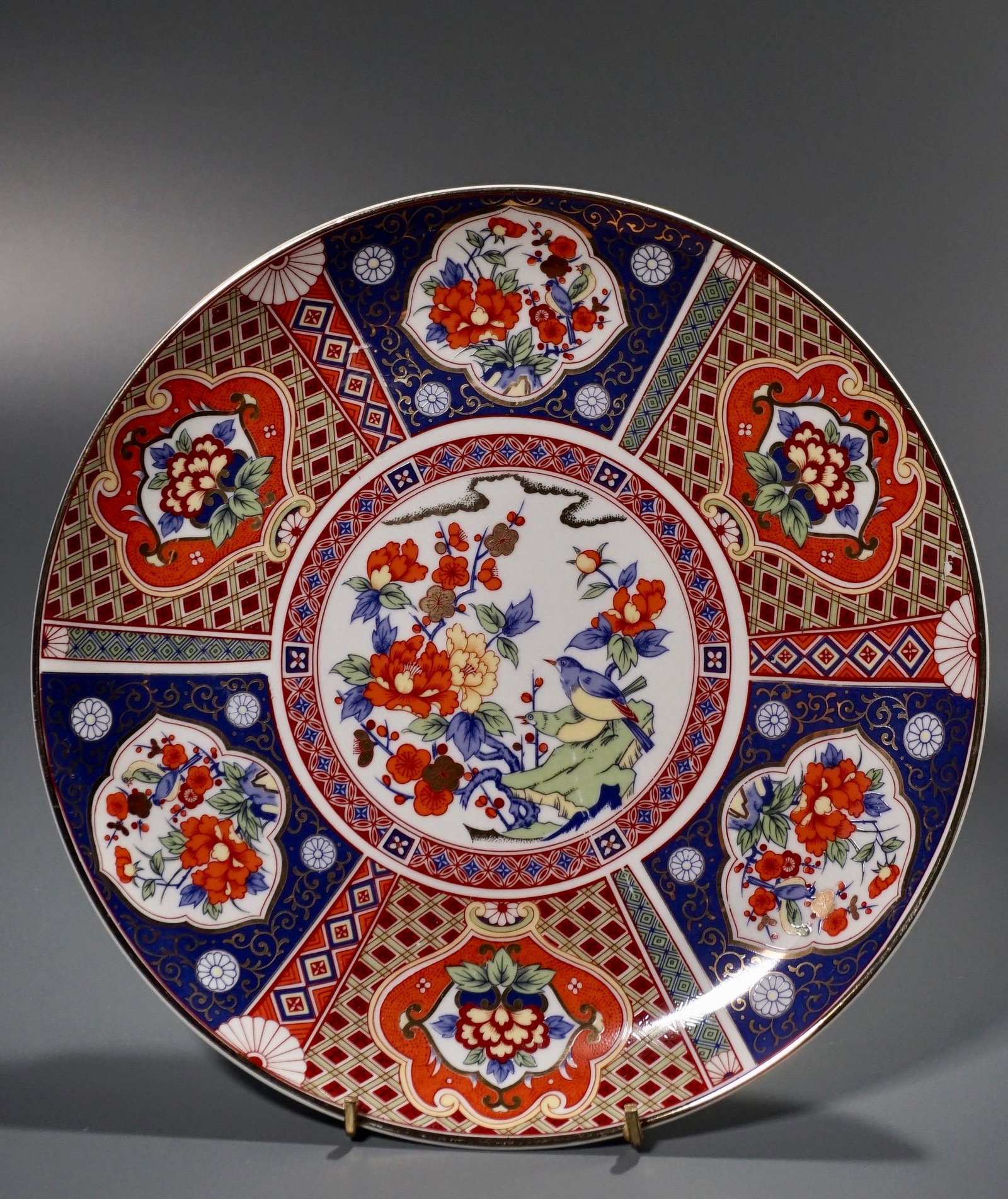 Japanese Imari Style Platter Vintage Porcelain Old (1 of 3)