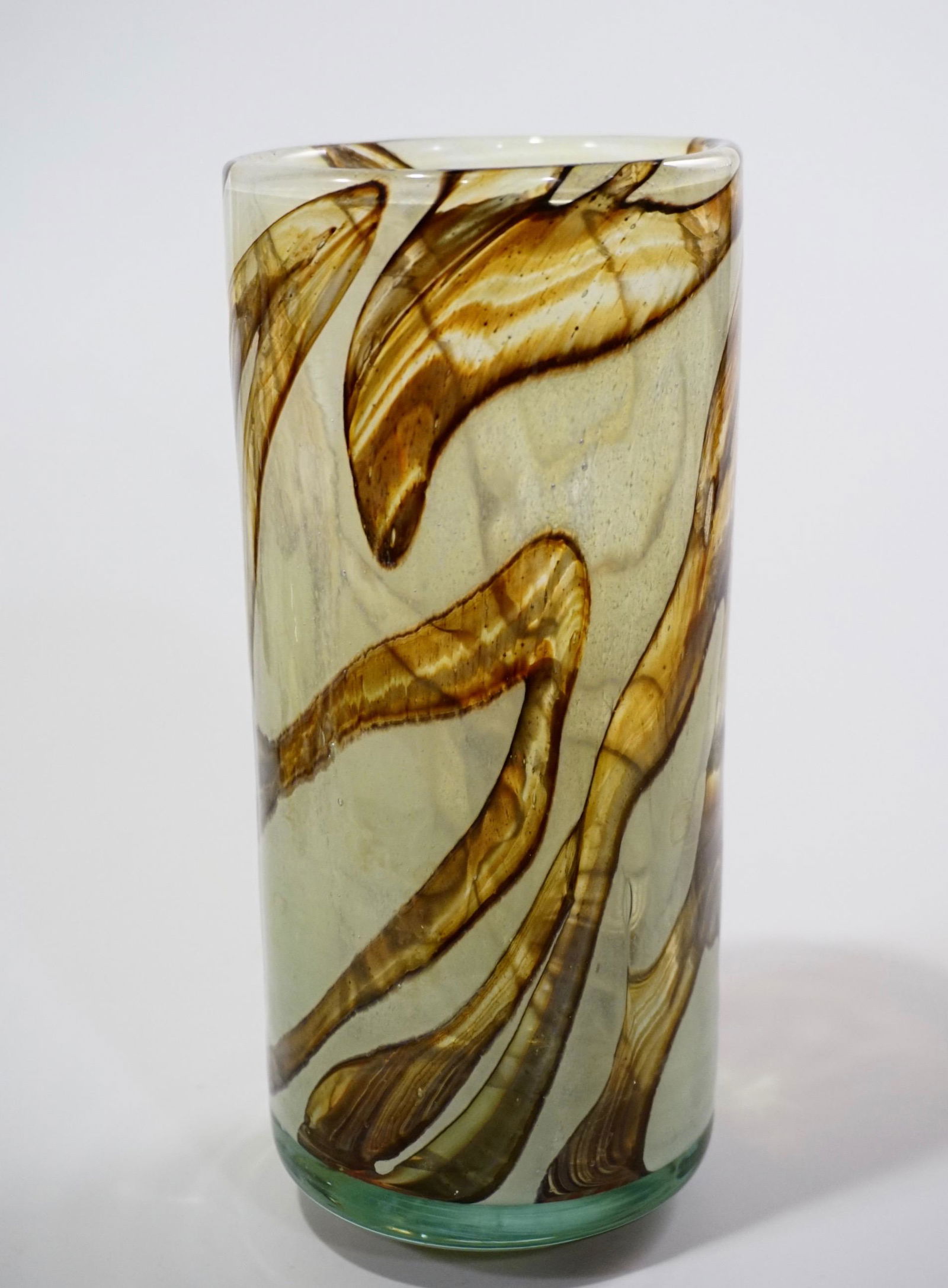 Modern Abstract Art Glass Vase Artist Signed (1 of 6)