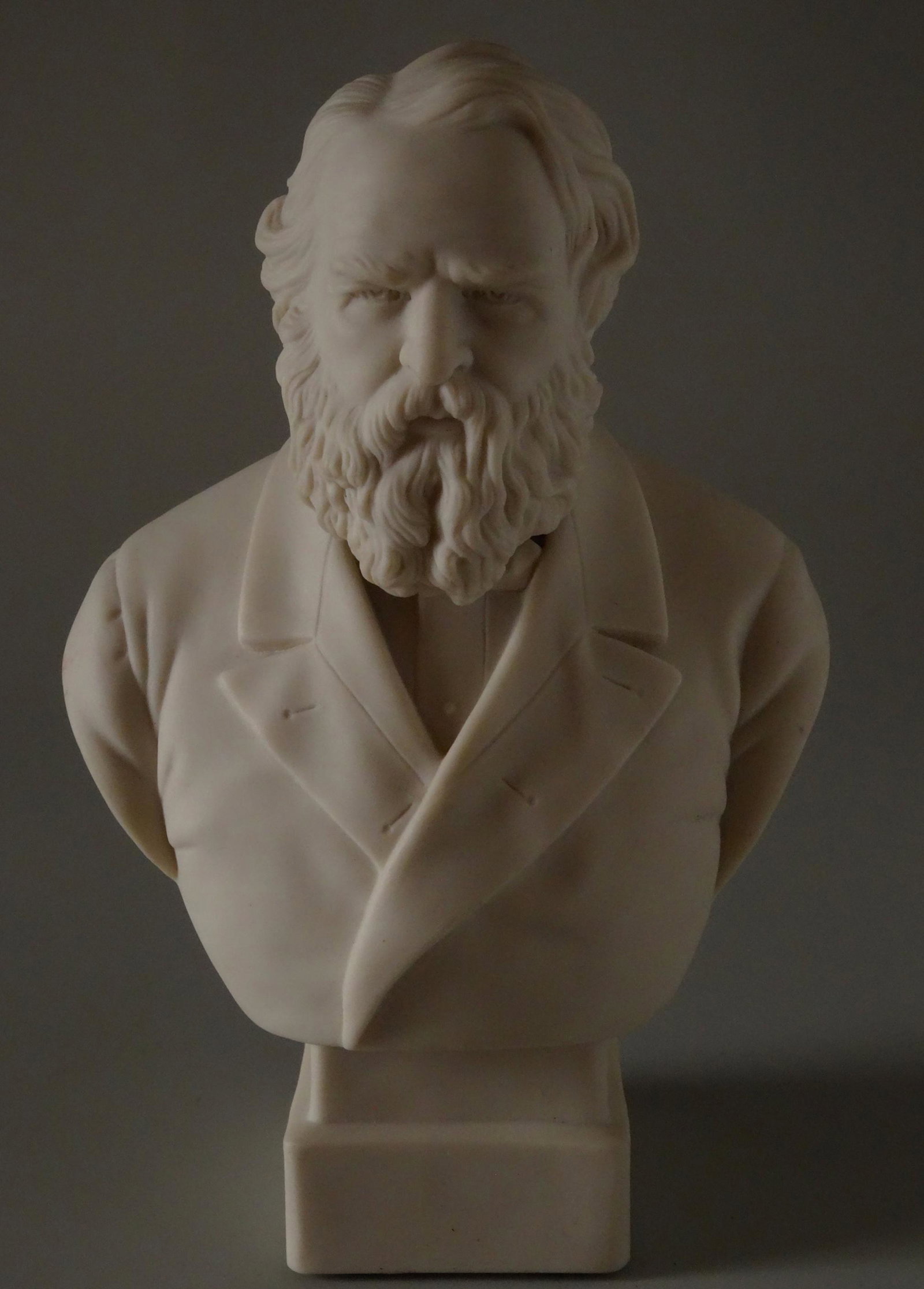 Antique 19 Century Parian Bust Longfellow Robinson &: Antique 19 Century Parian Bust Longfellow Robinson & Leadbetter Approximately 7 13/16 inches.