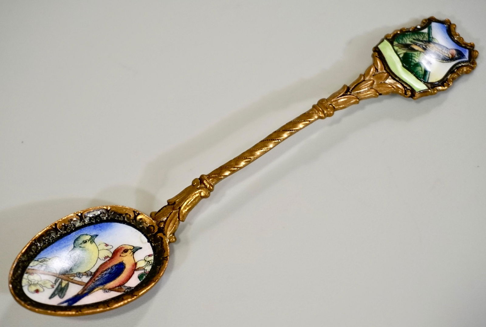 Vintage Russian Enamel Bird Spoon (1 of 5)