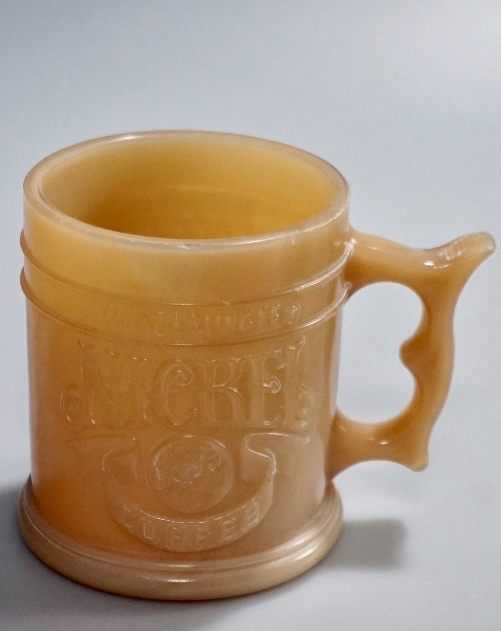 Vintage Buffalo Nickel Coffee Mug Indian Head: Vintage Buffalo Nickel Coffee Mug Indian Head Whataburger Approximately 4 3/4 x 3 1/4 x 3 7/8 inches tall.