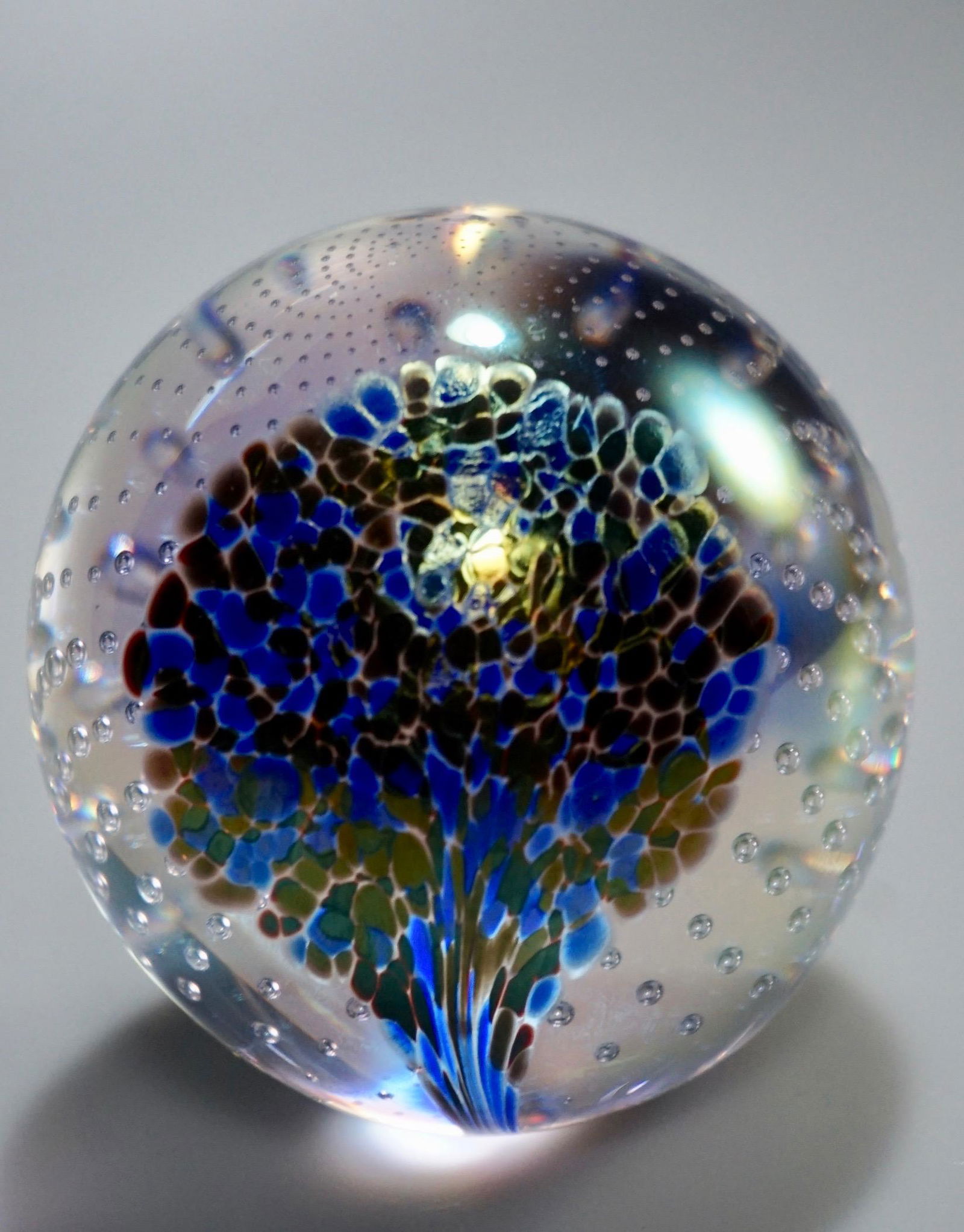 Iridescent Art Glass Studio Paperweight Controlled (1 of 7)