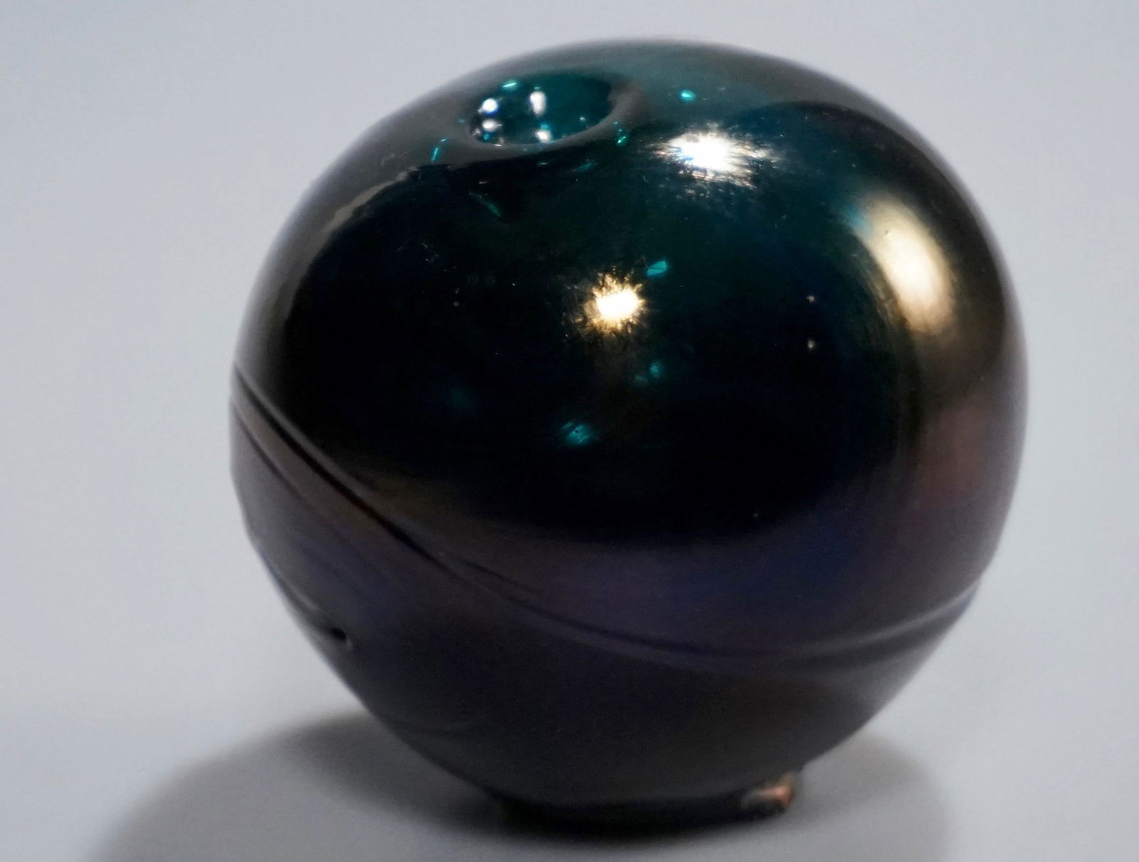 Vintage Mid Century Signed Studio Art Glass Paperweight (1 of 6)