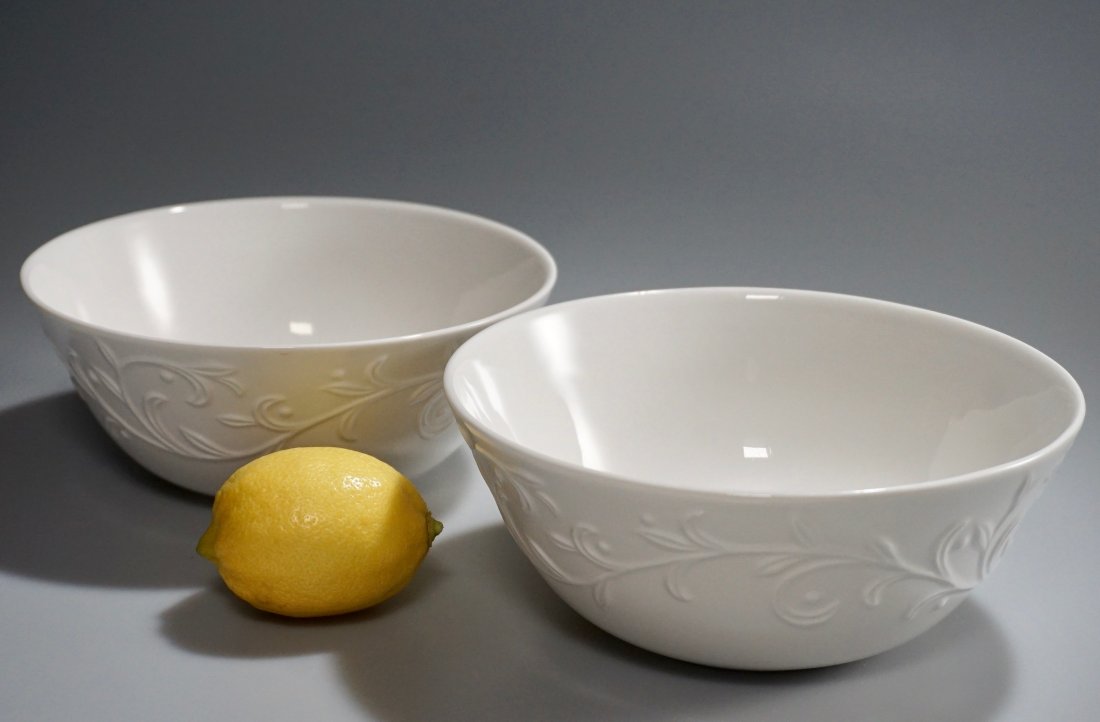 Lenox Opal Innocence Carved Bowl Freezer to Oven: Lenox Opal Innocence Carved Bowl Lot of 2 Freezer to Oven to Table Safe Approximately 2 11/16 x 6 11/16 inches in diameter.