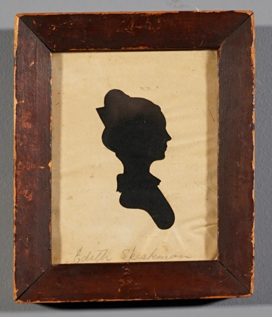 Antique American Framed Silhouette (1 of 3)