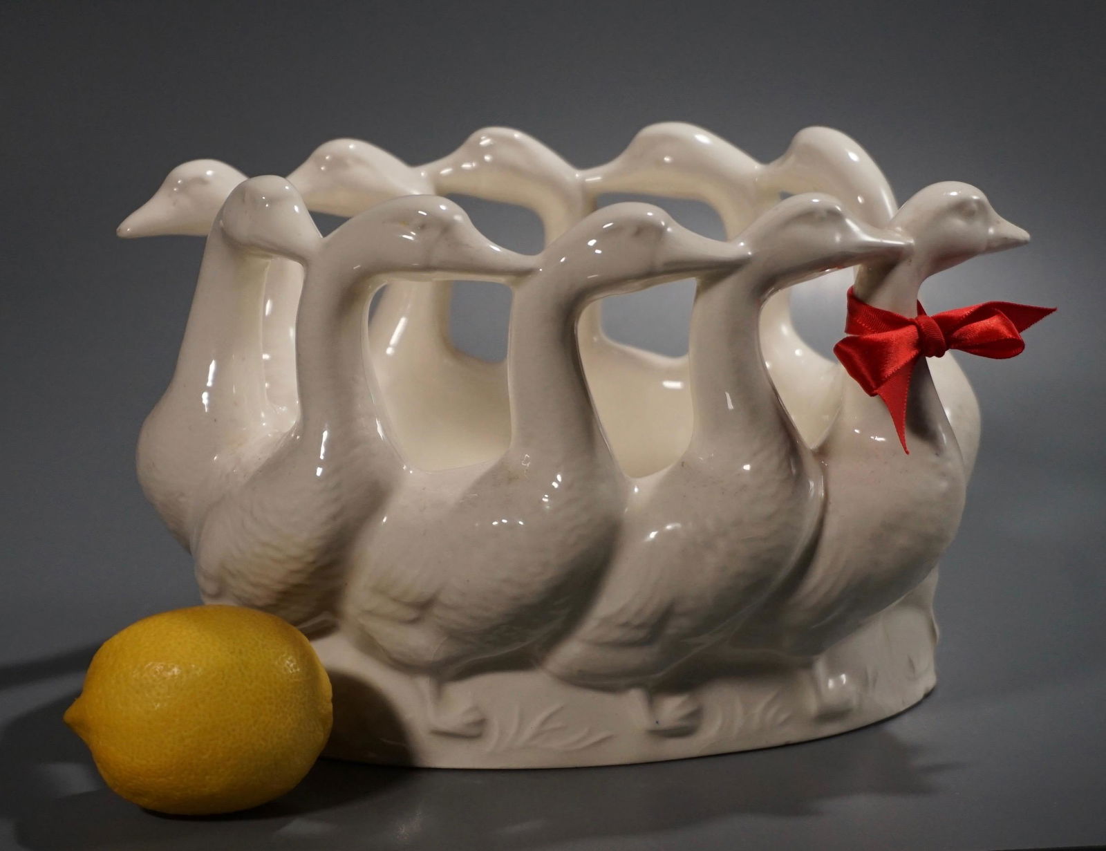 Italian Geese Figural Planter Cachepot (1 of 2)