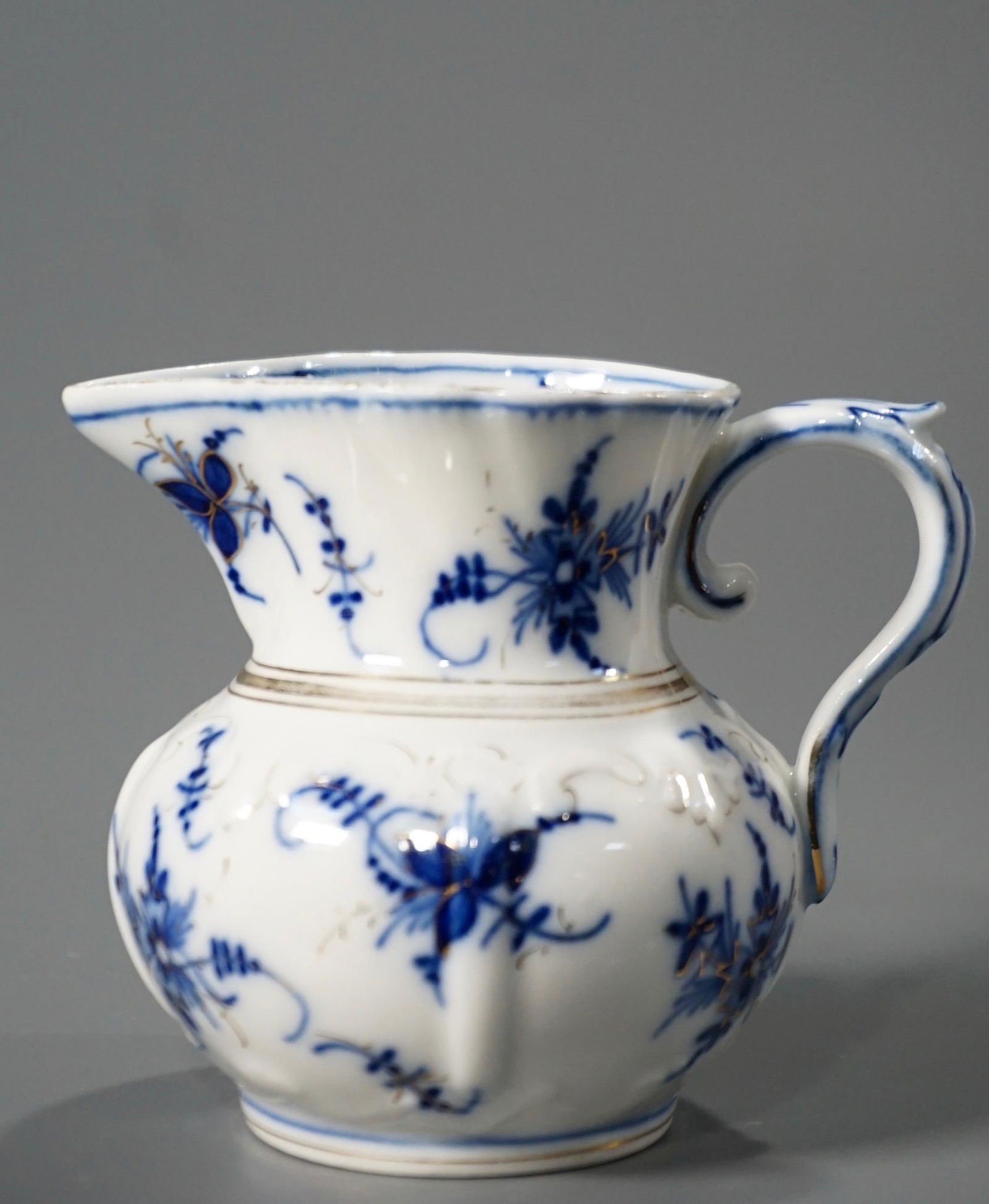 Antique German Flow Blue Pitcher (1 of 6)