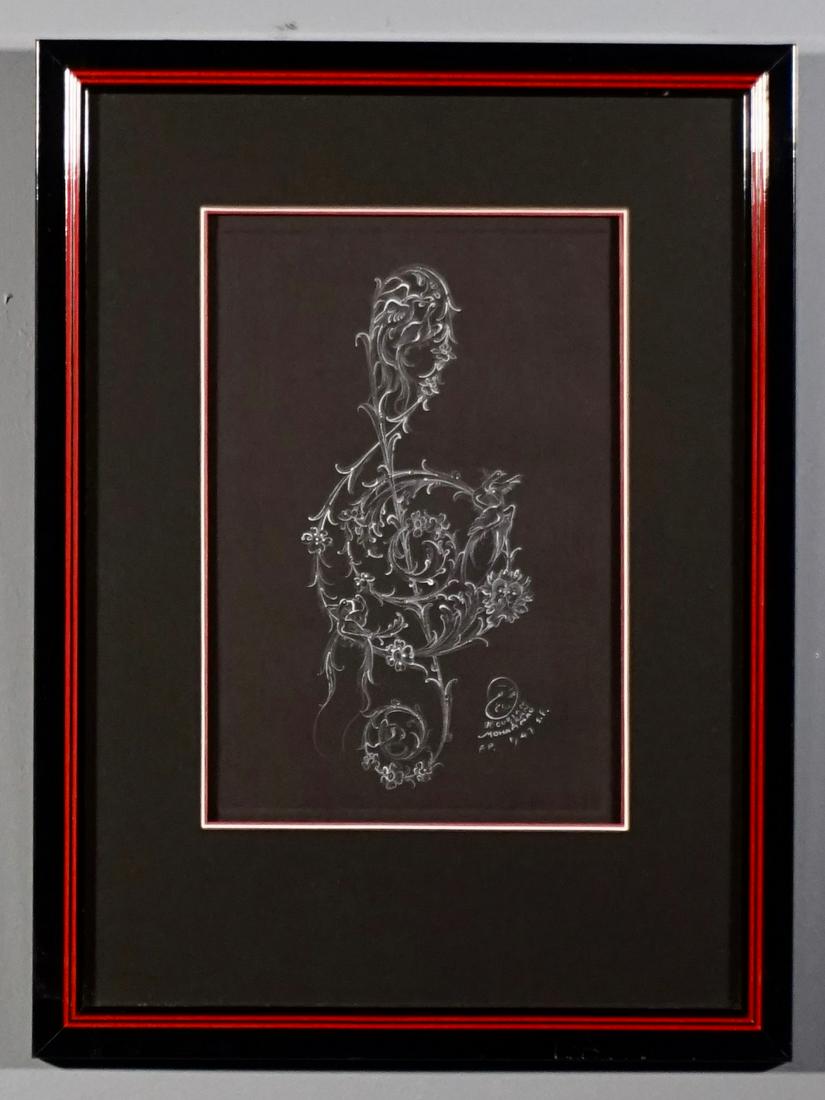 G Cliff Musical Persian Arabesque Miniature Art Proof (1 of 7)