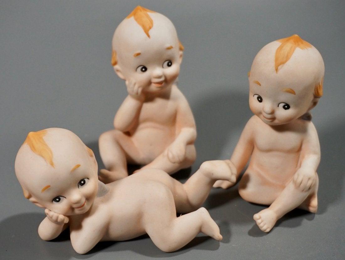 Lefton China Kewpie Baby Figurines Lot of 3 (1 of 4)