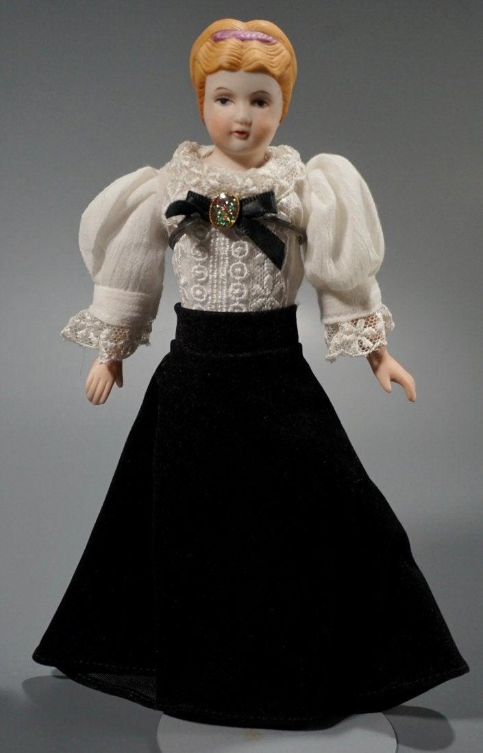 Victorian Style Cabinet Doll on Display Stand (1 of 4)