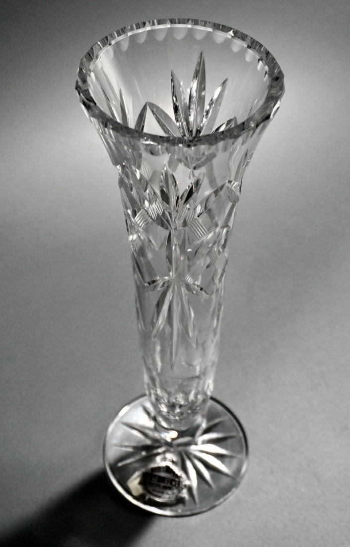 Bohemian Cut Lead Crystal Flower Vase (1 of 4)