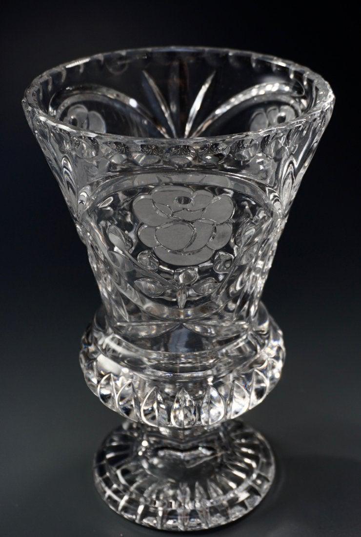 German Lead Crystal Flower Vase (1 of 4)