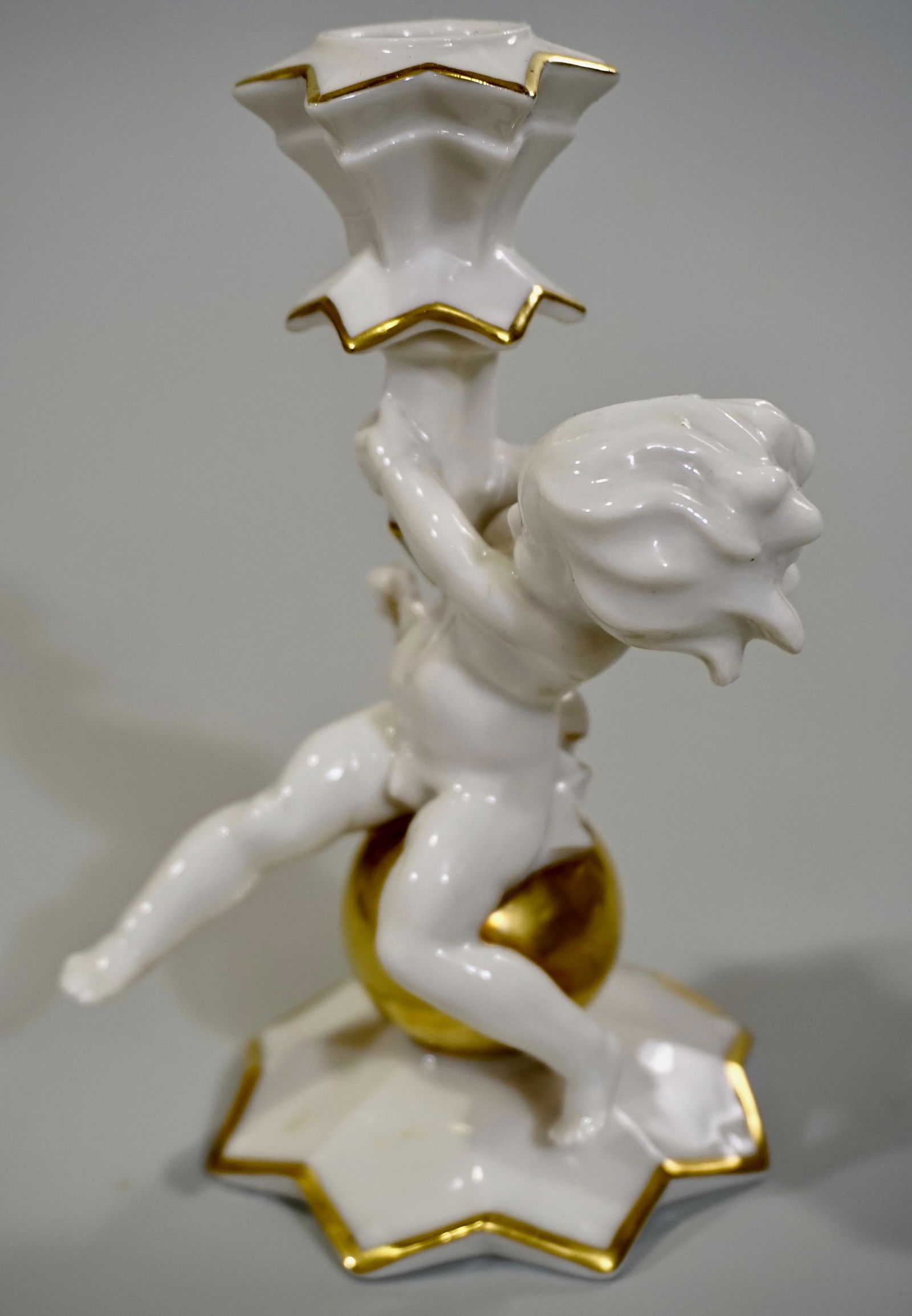 Hutschenreuther Art Deco Putti Figural Candlestick Karl (1 of 8)