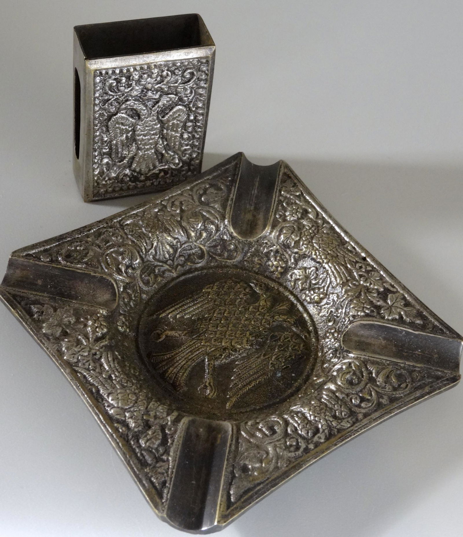 Two Headed Imperial Eagle Russian Style Ash Tray Match (1 of 6)
