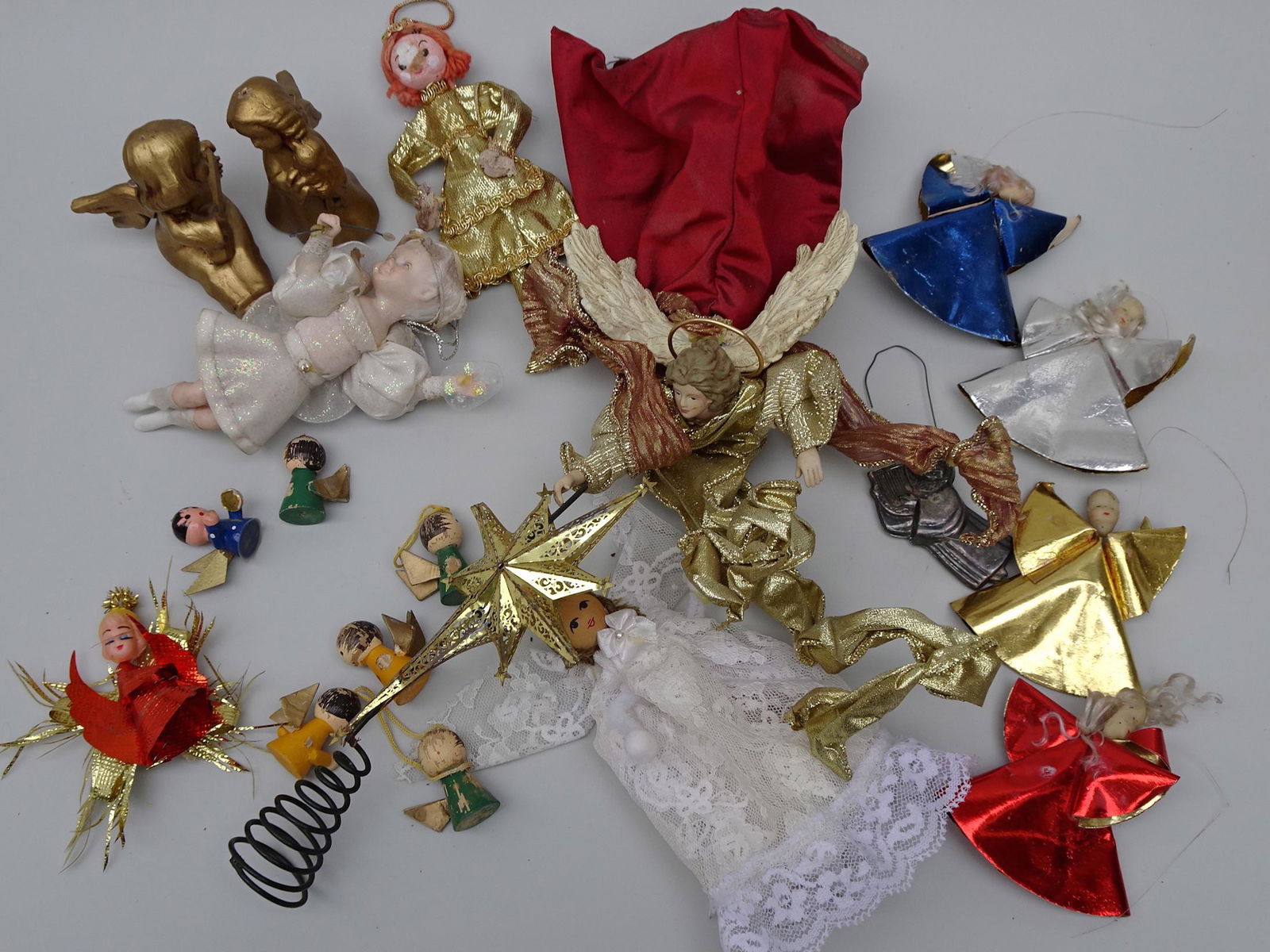 Lot of Vintage Mid Century Christmas Angels Tree (1 of 8)