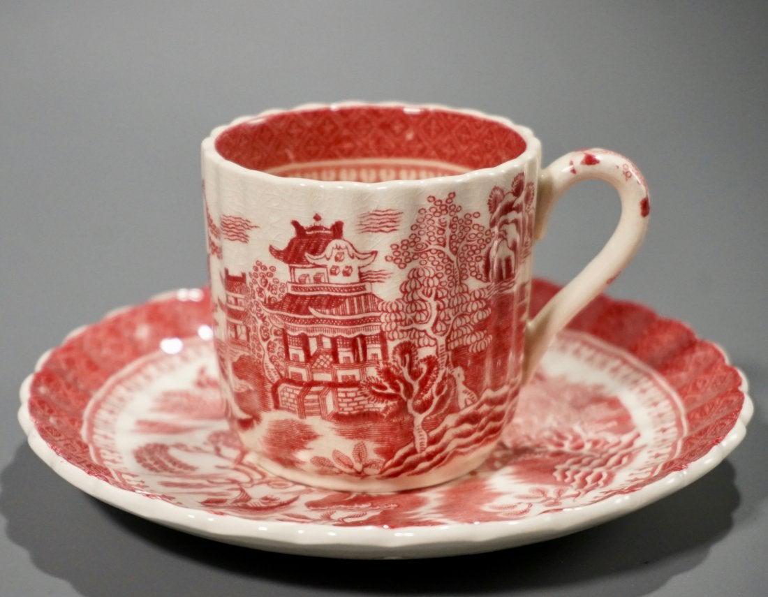 Spode Copeland Mandarin Transferware Demitasse Cup & Sa (1 of 6)