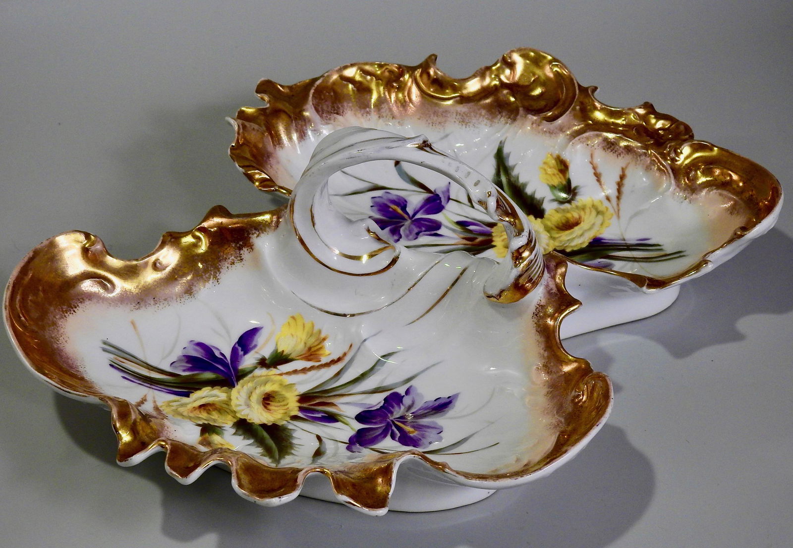 Carl Tielsch Antique German CT Porcelain Divided Dish (1 of 7)