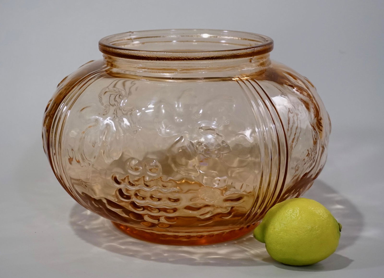 Large Pink Depression Glass Vase (1 of 7)
