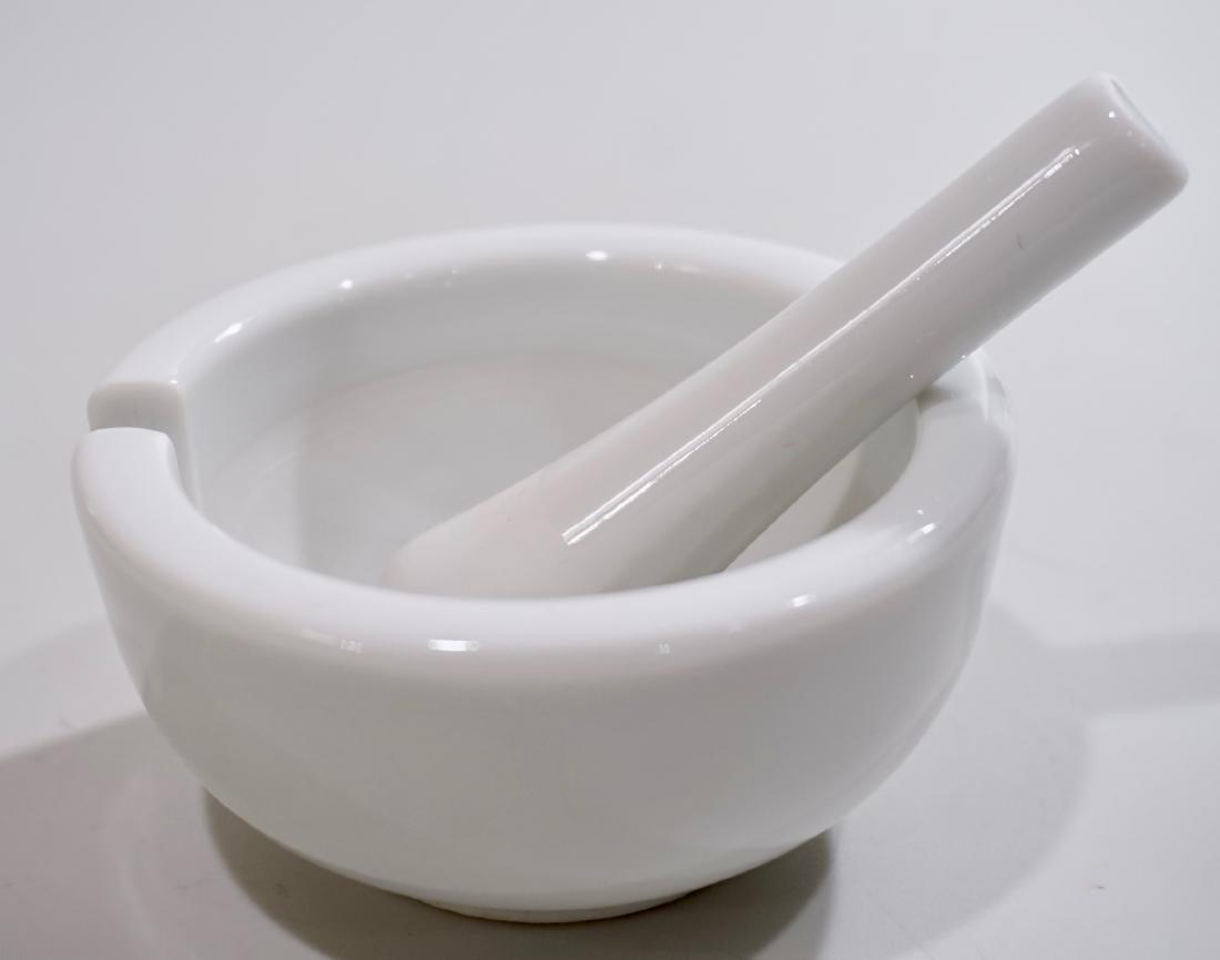 Porcelain Mortar and Pestle Set Kitchen Alchemy (1 of 4)
