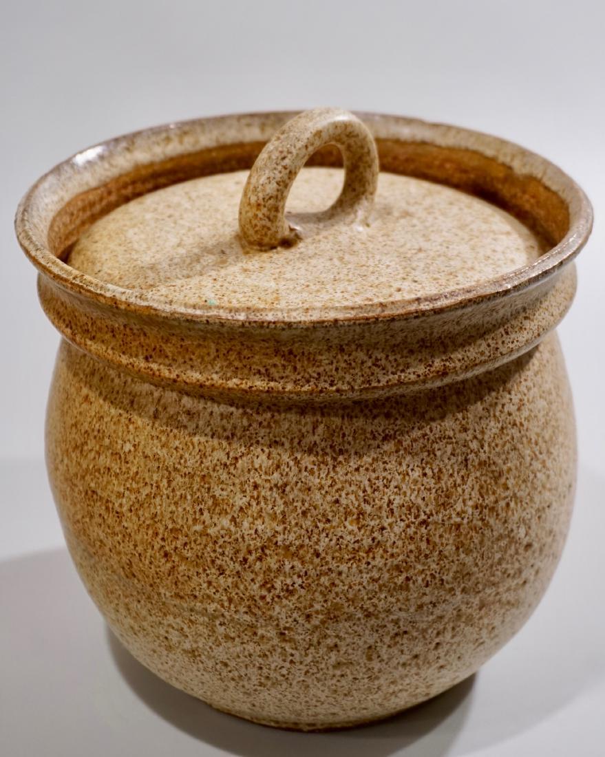 Vintage California Pottery Stoneware Crock with Lid (1 of 5)