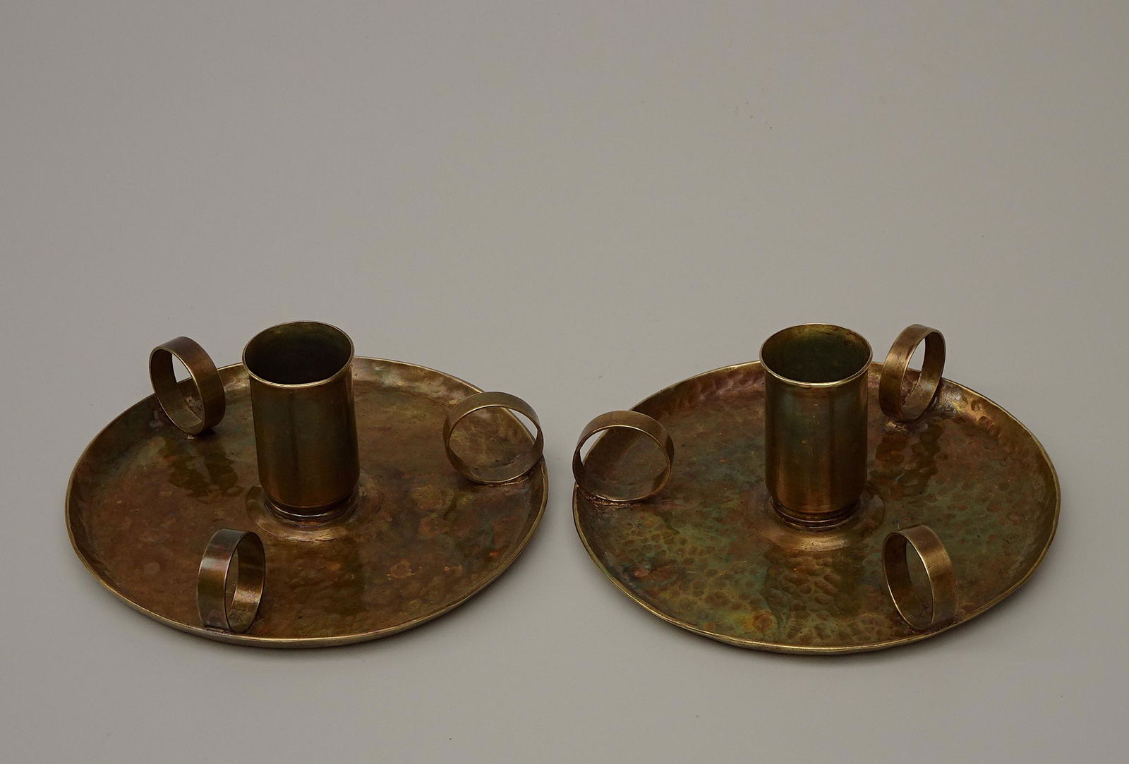 American Art Craft Period Candleholders Chambersticks (1 of 7)
