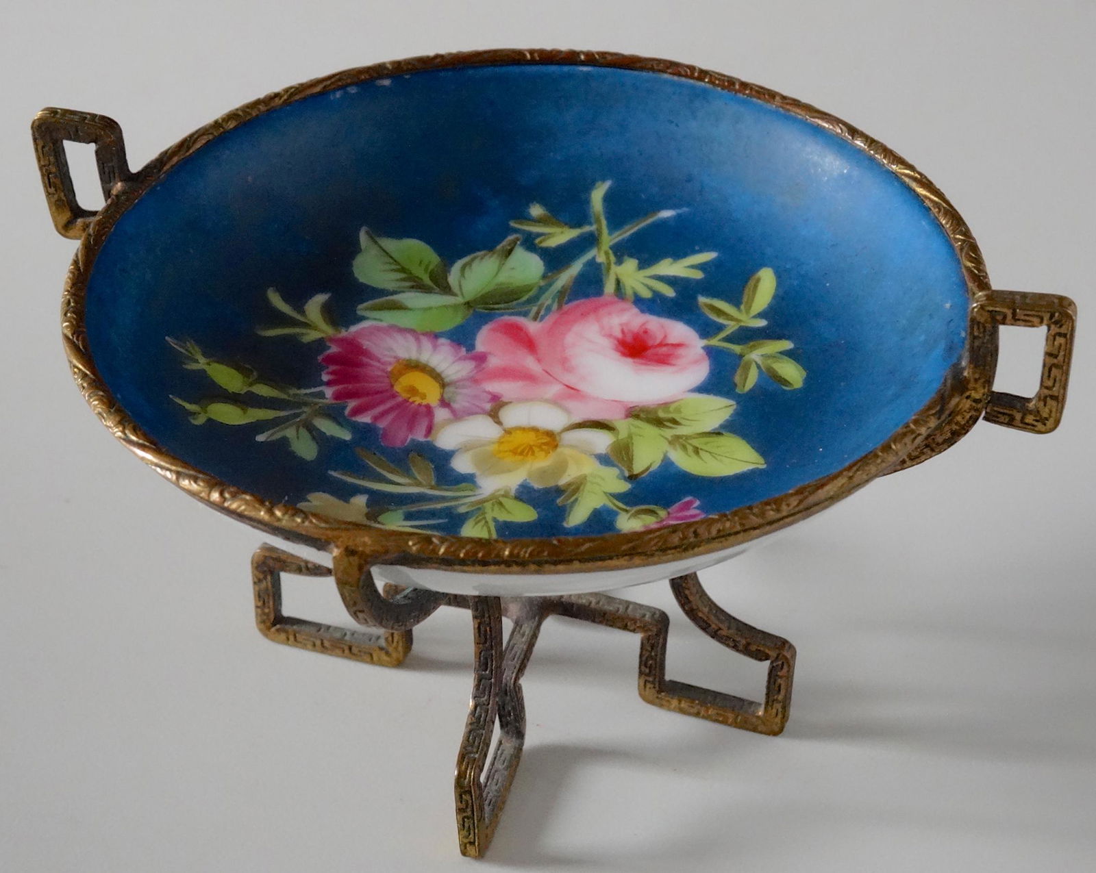 Antique French Miniature Hand Painted Tazza Old Paris (1 of 7)