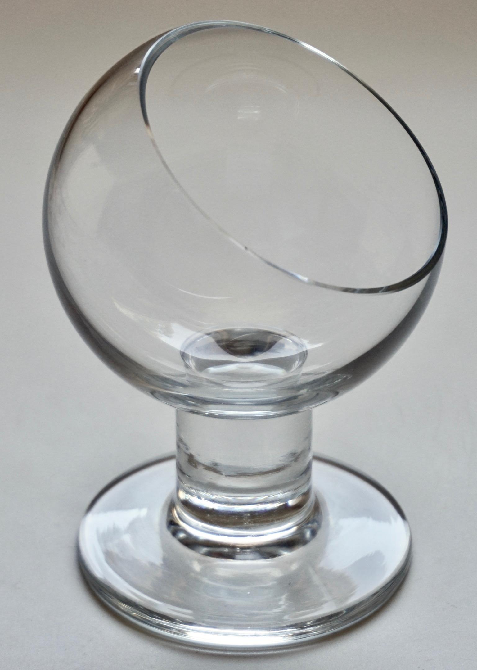 Unusual Modern Art Glass Crystal Drinking Vessel Goblet (1 of 6)