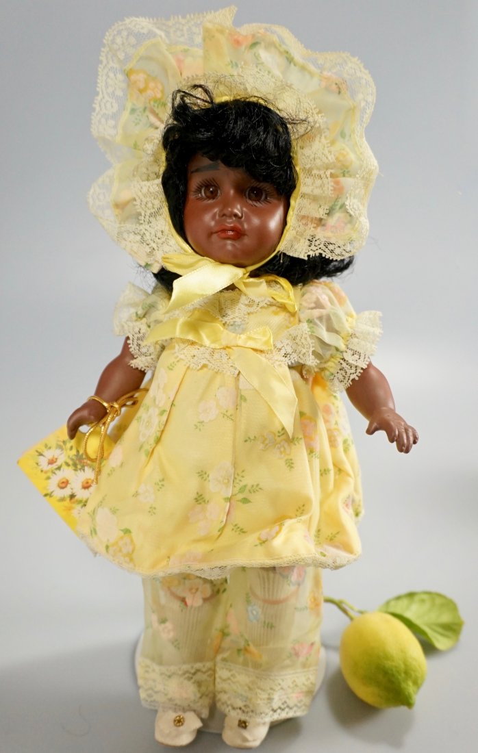 Pouty Girl Jointed Bisque Black Cabinet Doll K R 114 (1 of 8)