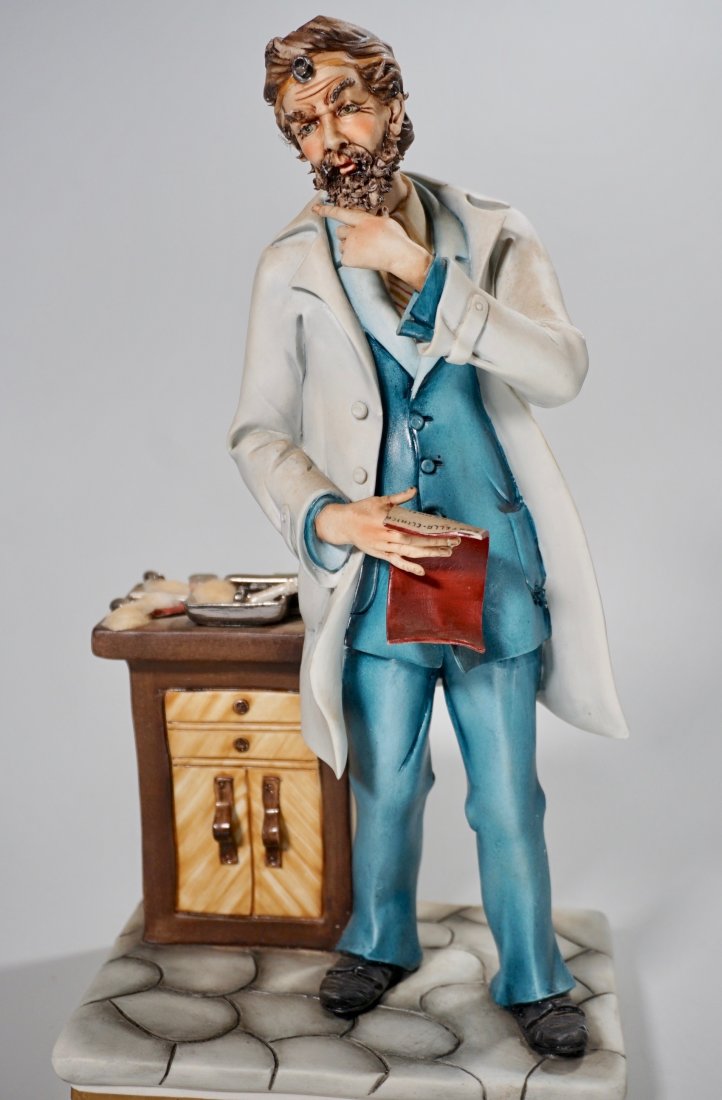 Italian Doctor Handmade Figurine Capodimonte Porcelain (1 of 7)