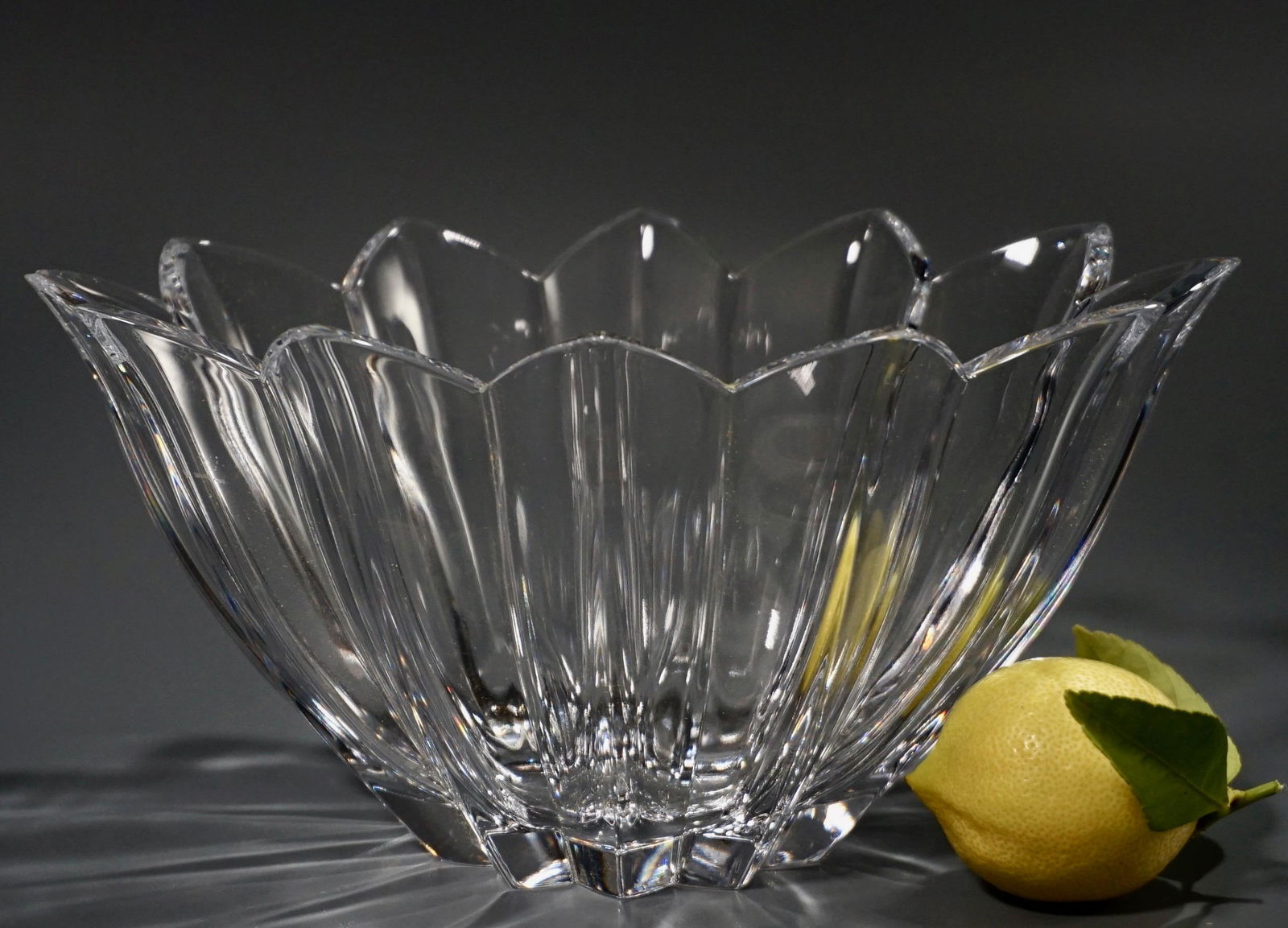 Vintage German Crystal Bowl Vase (1 of 4)