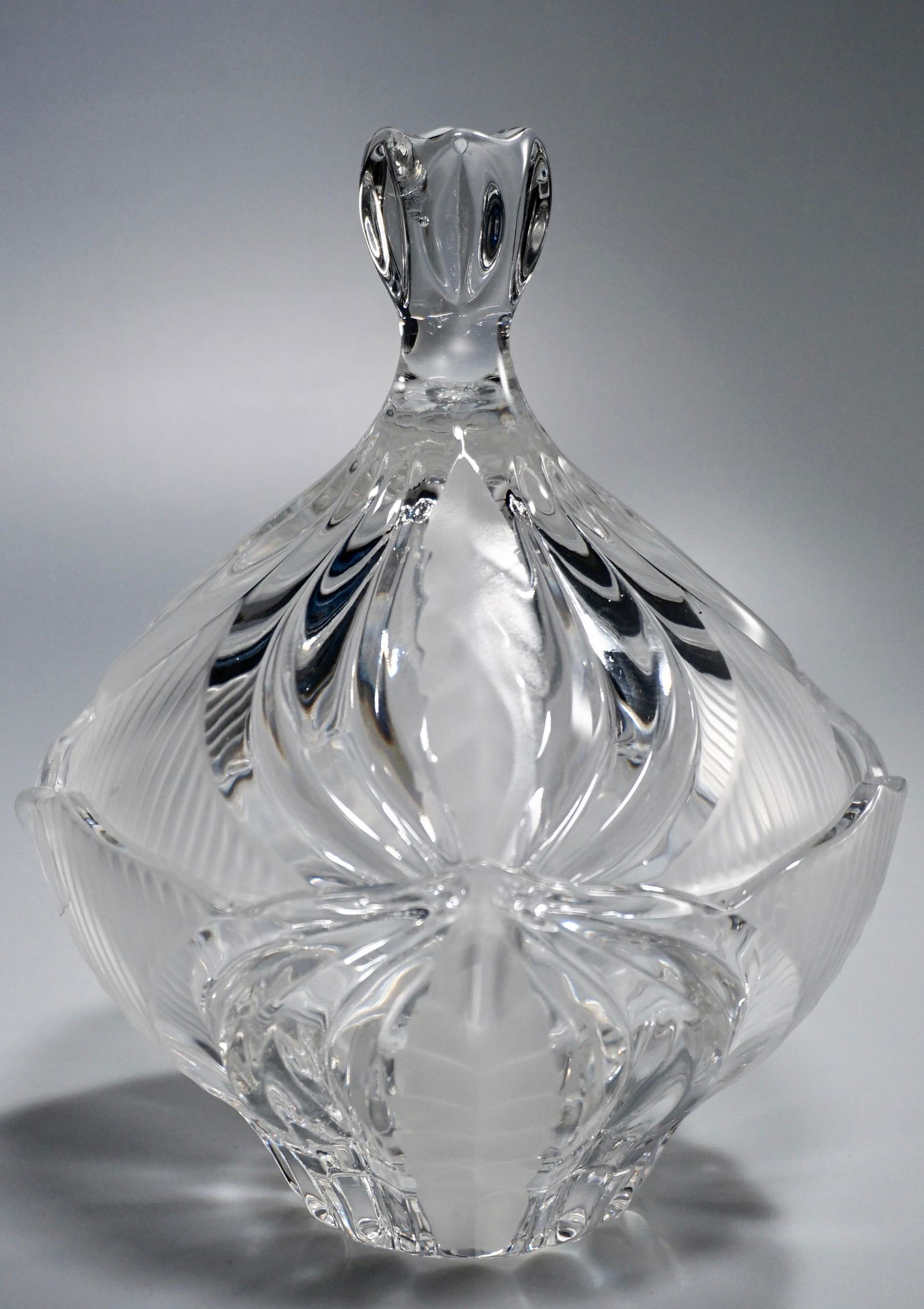 Mid Century German Crystal Bomboniere Lidded Bowl Candy (1 of 7)